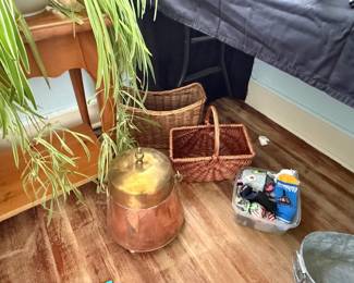 Copper item, baskets