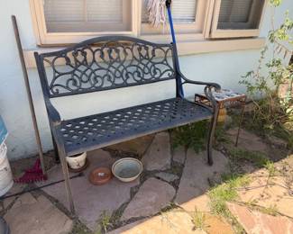 Metal bench