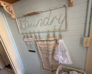 Laundy wall hanging