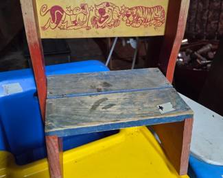 Vintage Step Stool Chair
