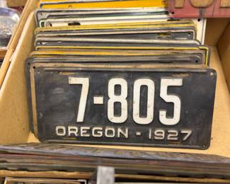 License plates from the 20's on up