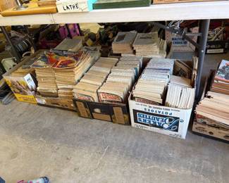 Vintage magazines from 40's on up. Some may be older