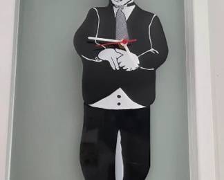 Oliver Hardy Wall Clock