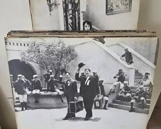 Large Stack of Vintage 15" x 20" Laurel & Hardy Photos