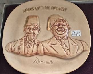 Laurel & Hardy  "Sons of the Deert" Wall Plate
