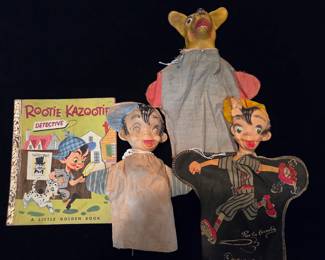 Vingtage Hand Puppets from his Children's Show