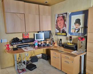 Modular Blonde Desk