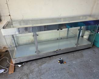 Glass & Chrome Display Case