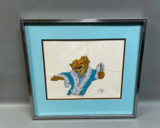 Lot 49: Vintage Disney Animation Original Cel- Prince John From Robbin Hood 