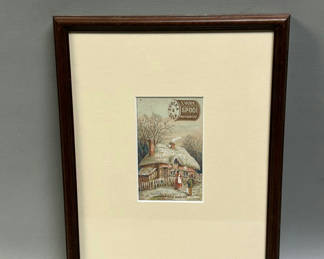 Lot 34: Vintage Eureka Silk MFG. Co. Advertising Hand Colored