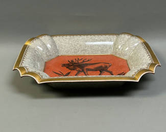 Lot 42: Vintage Royal Copenhagen Antelope Serving Bowl 
