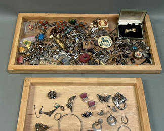 Lot 40: Sterling and Costume Jewelry 