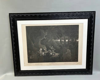 Lot 2: Vintage Shakespeares's King Henry the Forth Act II, Scene Engraving 