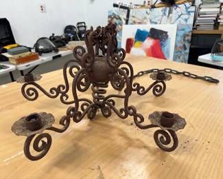 Heavy, funky chandelier