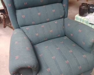 Blue recliner