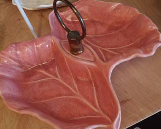 Vintage leaf California serving dish
