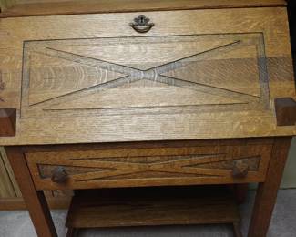 Drop front desk