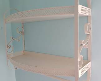 Vintage metal wall shelf