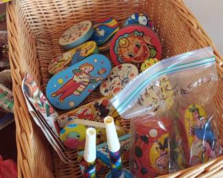 Extremely rare early 1950s New Year's noise makers