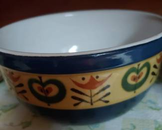 Midcentury blue Jasba Cerafeu mixing bowl