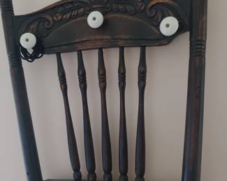 Unique chair back coat rack