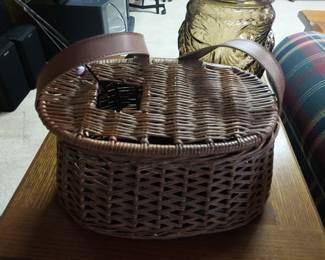 Vintage fishing basket