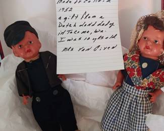 Vintage 1952 Dutch dolls