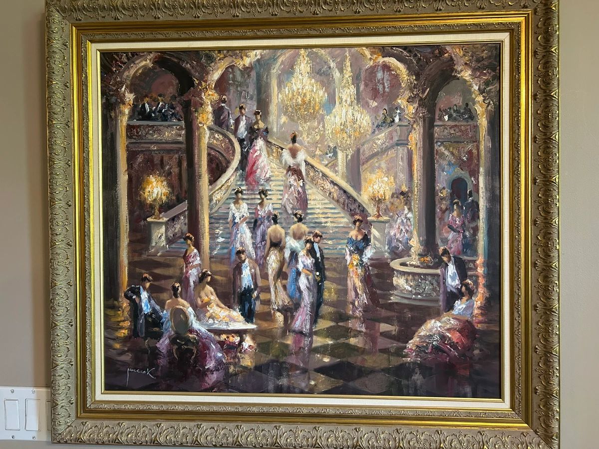 Original Oil on Canvas by Christian Jereczek  "Ballroom"