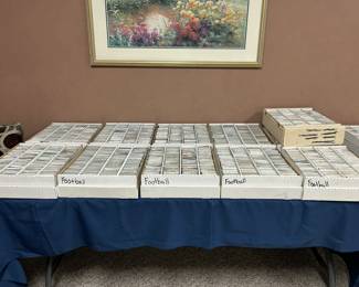 Large Collection of Baseball, Football, and Basketball Cards