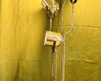Vintage MCM Clover Lamp Co. L42 1970s Brass 4-Light Eyeball Floor Lamp
