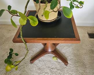  Table #2  1960s mid century modern square, walnut end table.  Great condition. 18" Square H 15" $125"