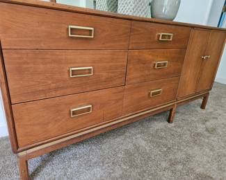  Sought after vintage Kipp Stewart for Drexel Sun Coast dresser. w 66" x h 29'' x d 18" Great condition, some scuff marks on bottom from vacuum.  Brass band on bottom intact. $600
