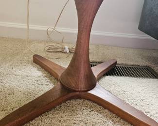 1960s mid century modern square, walnut end table.  Great condition. 18" Square H 15" $125"