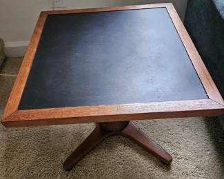 1960s mid century modern square, walnut end table.  Great condition. 18" Square H 15" $125"
