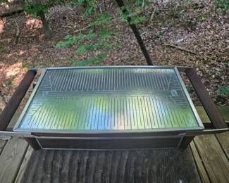 $ 20 Smaller but has attachment. MCM Salton Hotray electric food warming tray with wooden handles. Plug included.