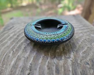 $100 Vintage 1960s Bitossi Genovese ceramic ashtray designed by Aldo Londi.