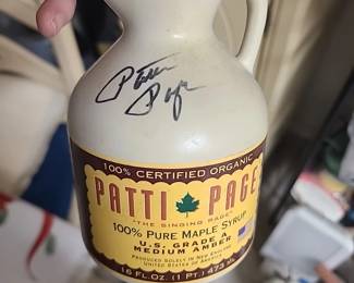 Signed Patti Page Singing Maple Syrup