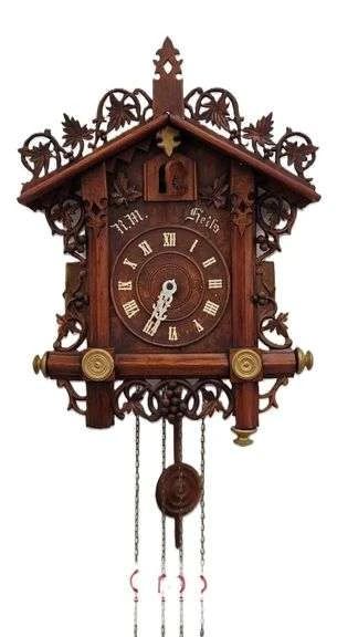 1 Bahnhausle or railway house style 19 Black Forest Cuckoo Clock