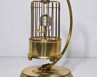 1 German Renco Birdcage Alarm Clock with Stand. Everything Functions properly.