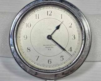 1 Manhattan Marine N.Y. Ships Clock. Made in Great Britian