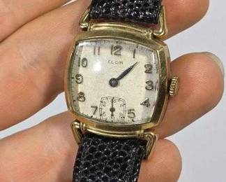 1 Elgin 554 15 Jewel Tanker Style Watch