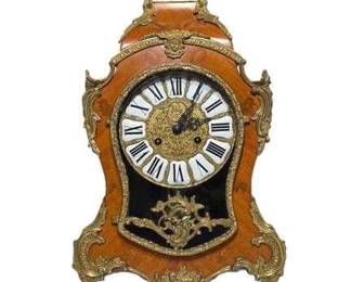 1 DeART Componenti dArredamento Louis XV Style Ornate Hand Painted Italian Mantel Clock with Franz Hermle  Sons FHS