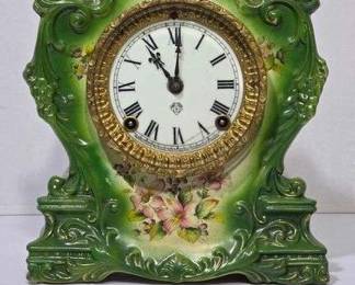 1 Ansonia Ceramic Mantel Clock