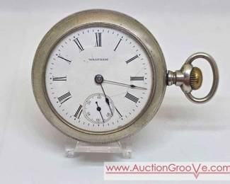 1 Waltham 1906. 17 Jewel. Stem Wind Lever Set. 18 Size. Works