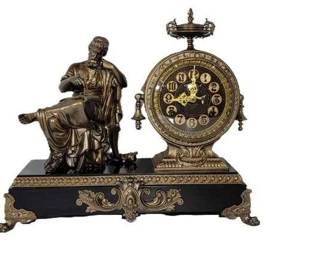 1 Ansonia Figural Mantle Clock featuring Pythagoras