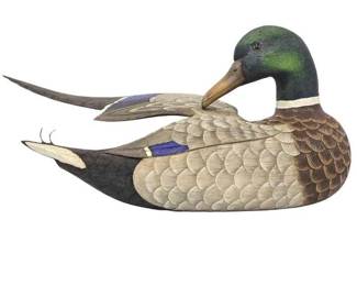 1 Jo Luehmann 1989 Extended Wing Mallard Decoy