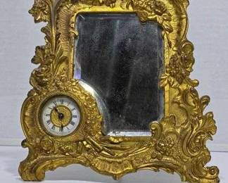 1 rt Nouveau Dressing Table Mirror w clock