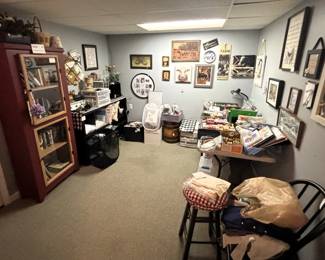 Sewing and craft room.