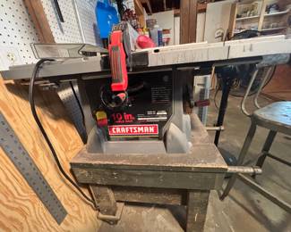 BUY IT NOW! $100.00. Craftsman 10" table saw w/stand. Call Jan at 314 960-5700.