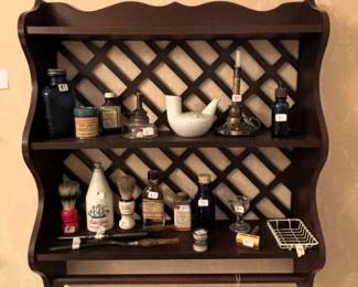 Antique toiletry items.